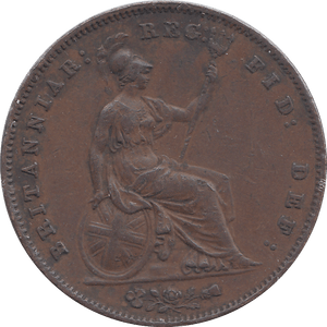 1858 PENNY ( GVF ) - WORLD COINS - Cambridgeshire Coins