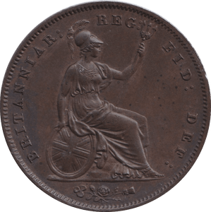1858 PENNY ( UNC ) - PENNY - Cambridgeshire Coins