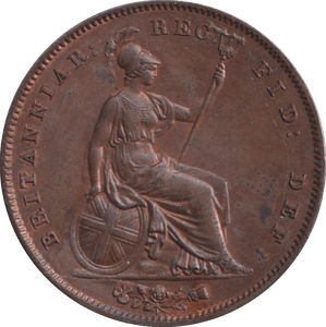 1858 PENNY ( UNC ) - PENNY - Cambridgeshire Coins