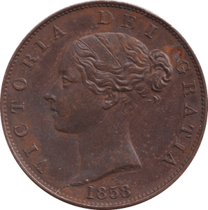1858 PENNY VICTORIA ( EF ) - PENNY - Cambridgeshire Coins