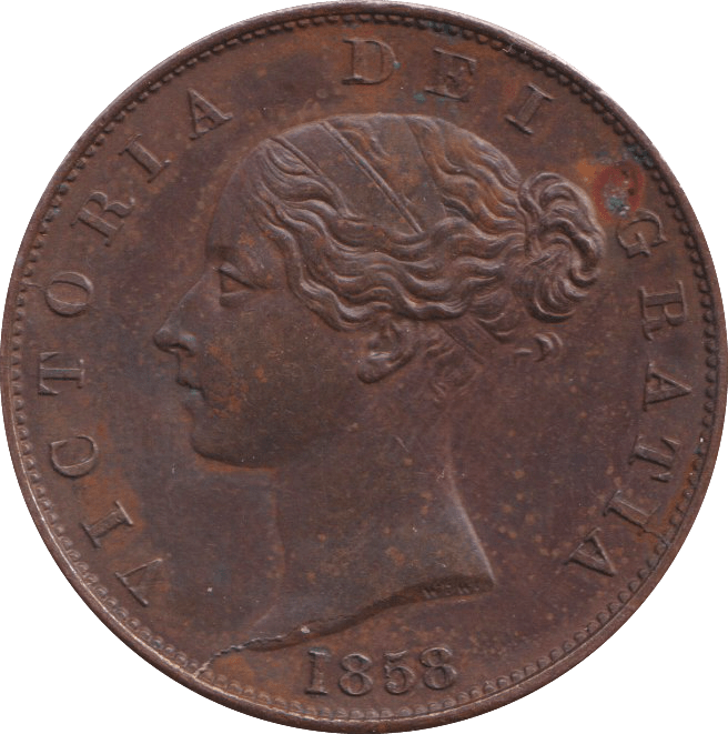 1858 PENNY VICTORIA ( EF ) - PENNY - Cambridgeshire Coins