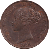 1858 PENNY VICTORIA ( EF ) - PENNY - Cambridgeshire Coins