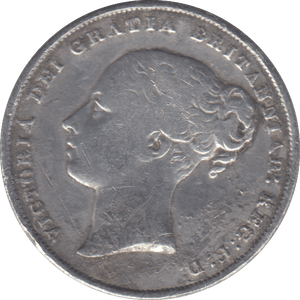1858 SHILLING ( F ) - SHILLING - Cambridgeshire Coins