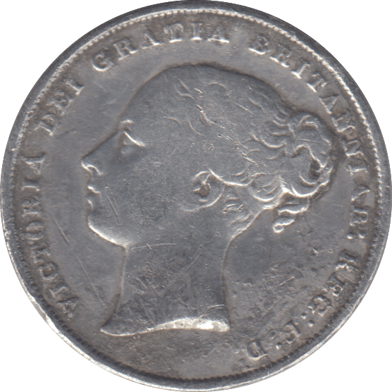 1858 SHILLING ( F ) - SHILLING - Cambridgeshire Coins