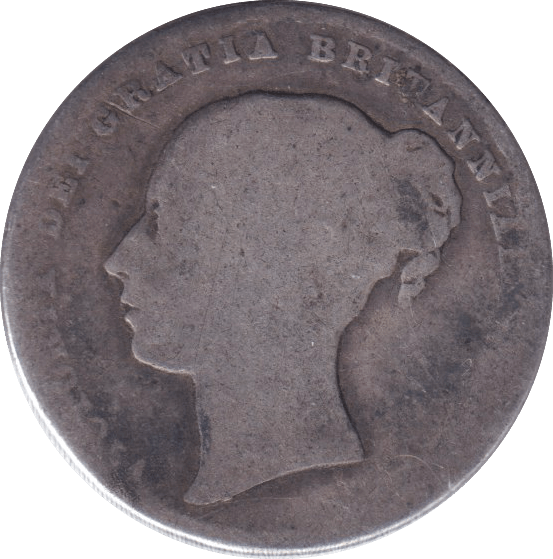1858 SHILLING ( FAIR ) - SHILLING - Cambridgeshire Coins