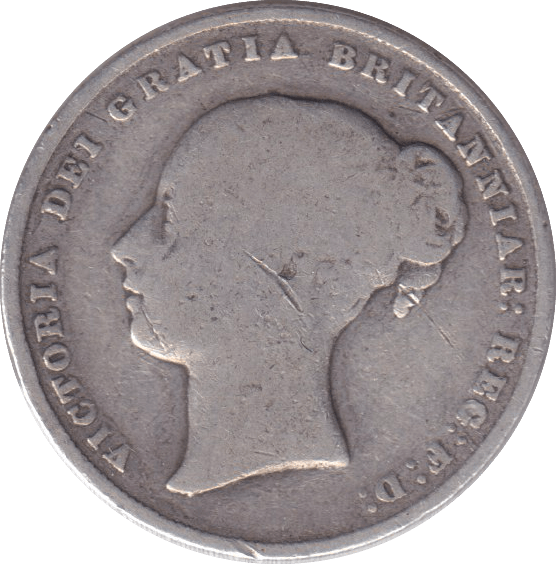 1858 SHILLING ( FAIR ) - SHILLING - Cambridgeshire Coins