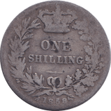 1858 SHILLING ( FAIR ) - SHILLING - Cambridgeshire Coins