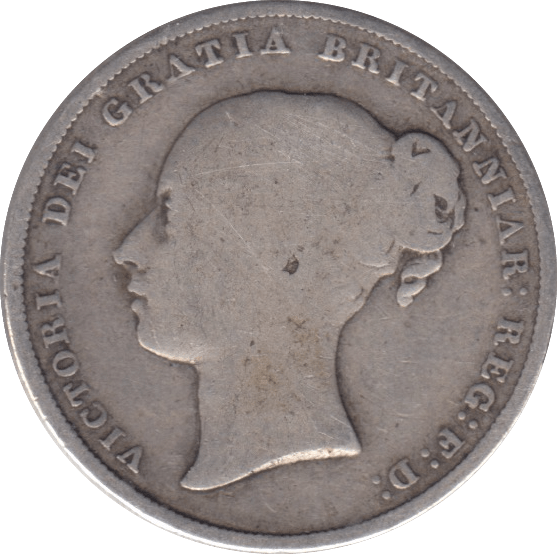 1858 SHILLING ( FINE ) - Shilling - Cambridgeshire Coins