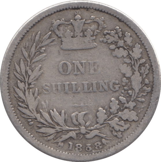 1858 SHILLING ( FINE ) - Shilling - Cambridgeshire Coins