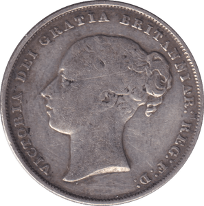 1858 SHILLING ( FINE ) - SHILLING - Cambridgeshire Coins