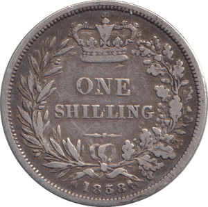 1858 SHILLING ( NF ) - SHILLING - Cambridgeshire Coins
