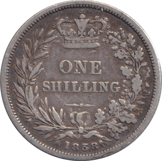 1858 SHILLING ( NF ) - SHILLING - Cambridgeshire Coins