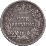 1858 SHILLING ( NF ) - SHILLING - Cambridgeshire Coins