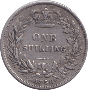 1858 SHILLING ( VF ) - SHILLING - Cambridgeshire Coins