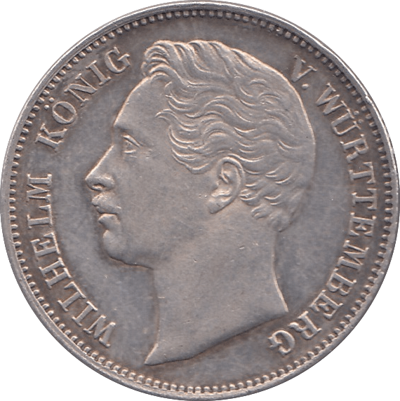 1858 SILVER 1/2 GULDEN BAVARIA - SILVER WORLD COINS - Cambridgeshire Coins
