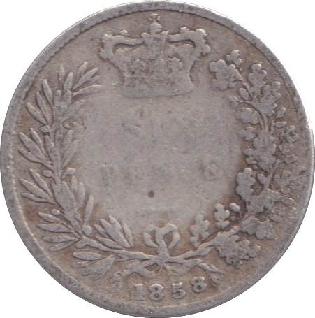 1858 SIXPENCE ( FAIR ) - WORLD COINS - Cambridgeshire Coins