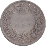 1858 SIXPENCE ( FAIR ) - WORLD COINS - Cambridgeshire Coins