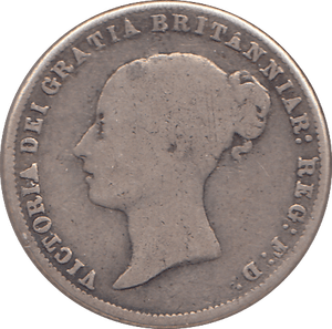1858 SIXPENCE ( FINE ) - SIXPENCE - Cambridgeshire Coins