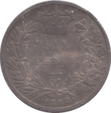 1858 SIXPENCE ( NF ) - SIXPENCE - Cambridgeshire Coins