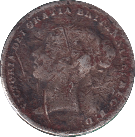 1858 SIXPENCE ( NF ) - SIXPENCE - Cambridgeshire Coins