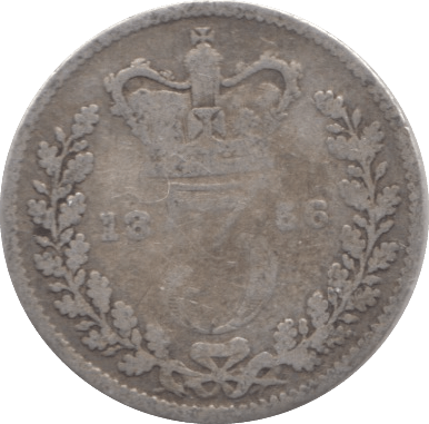 1858 THREEPENCE ( NF ) - THREEPENCE - Cambridgeshire Coins