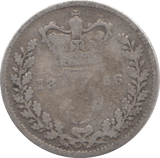 1858 THREEPENCE ( NF ) - THREEPENCE - Cambridgeshire Coins
