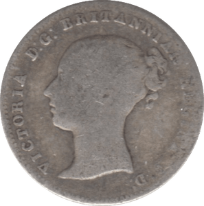 1858 THREEPENCE ( NF ) - THREEPENCE - Cambridgeshire Coins