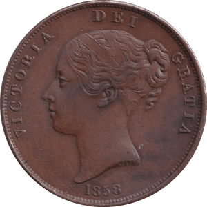 1858 WW PENNY ( EF ) - PENNY - Cambridgeshire Coins