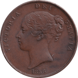 1858 WW PENNY ( EF ) - PENNY - Cambridgeshire Coins