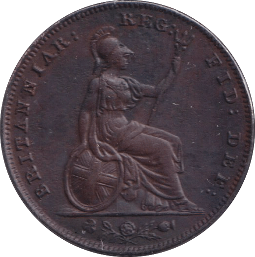1859 FARTHING ( AUNC ) - FARTHING - Cambridgeshire Coins