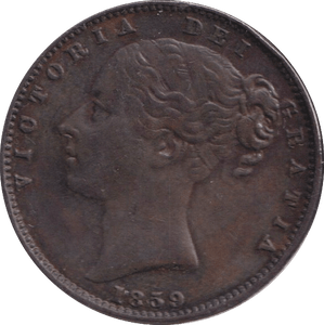 1859 FARTHING ( EF ) - FARTHING - Cambridgeshire Coins