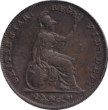 1859 FARTHING ( EF ) - FARTHING - Cambridgeshire Coins