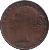 1859 FARTHING ( GVF ) - FARTHING - Cambridgeshire Coins