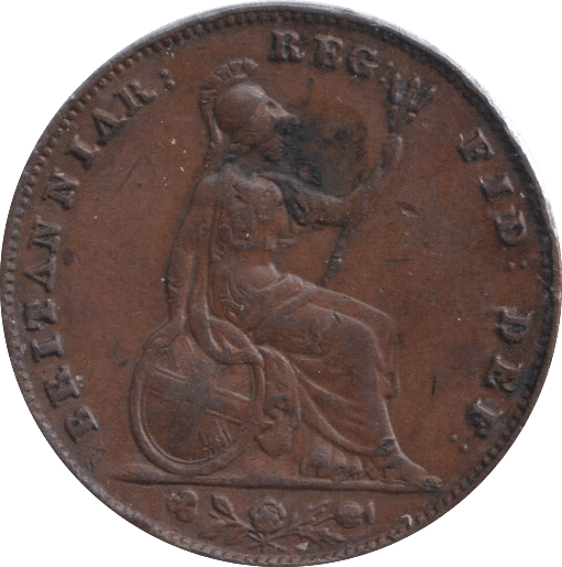 1859 FARTHING ( GVF ) - FARTHING - Cambridgeshire Coins