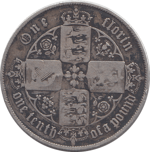 1859 FLORIN ( FINE ) 5 - FLORIN - Cambridgeshire Coins