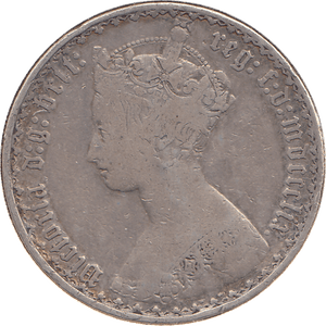 1859 FLORIN ( FINE ) - FLORIN - Cambridgeshire Coins