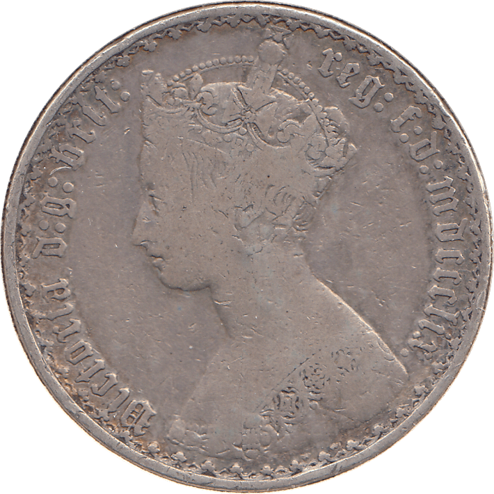 1859 FLORIN ( FINE ) - FLORIN - Cambridgeshire Coins