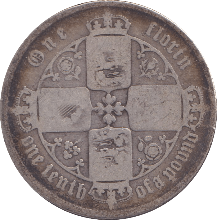 1859 FLORIN ( NF ) - FLORIN - Cambridgeshire Coins