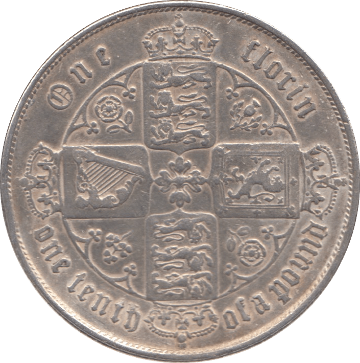 1859 FLORIN ( VF ) - FLORIN - Cambridgeshire Coins