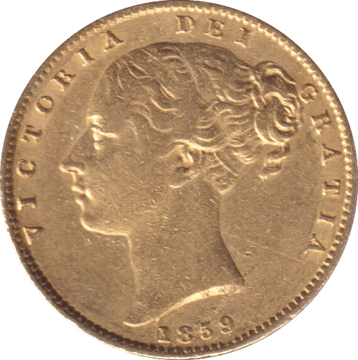 1859 GOLD SOVEREIGN ( GVF ) - SOVEREIGN - Cambridgeshire Coins