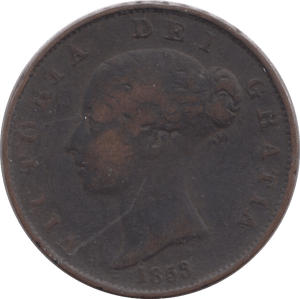 1859 HALFPENNY ( FINE ) - Halfpenny - Cambridgeshire Coins