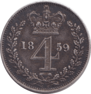 1859 MAUNDY FOURPENCE ( GVF ) - MAUNDY FOURPENCE - Cambridgeshire Coins