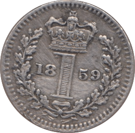 1859 MAUNDY ONE PENNY ( GVF ) - MAUNDY ONE PENNY - Cambridgeshire Coins