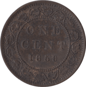 1859 ONE CENT CANADA 2 - WORLD COINS - Cambridgeshire Coins