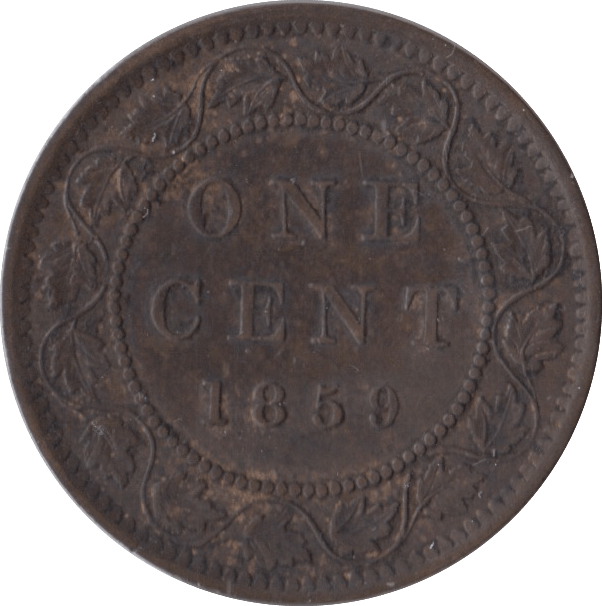 1859 ONE CENT CANADA 2 - WORLD COINS - Cambridgeshire Coins