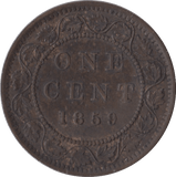 1859 ONE CENT CANADA 2 - WORLD COINS - Cambridgeshire Coins