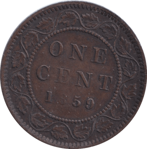 1859 ONE CENT CANADA - WORLD COINS - Cambridgeshire Coins