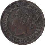 1859 ONE CENT CANADA - WORLD COINS - Cambridgeshire Coins