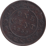 1859 ONE CENT CANADA - WORLD COINS - Cambridgeshire Coins