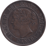 1859 ONE CENT CANADA - WORLD COINS - Cambridgeshire Coins